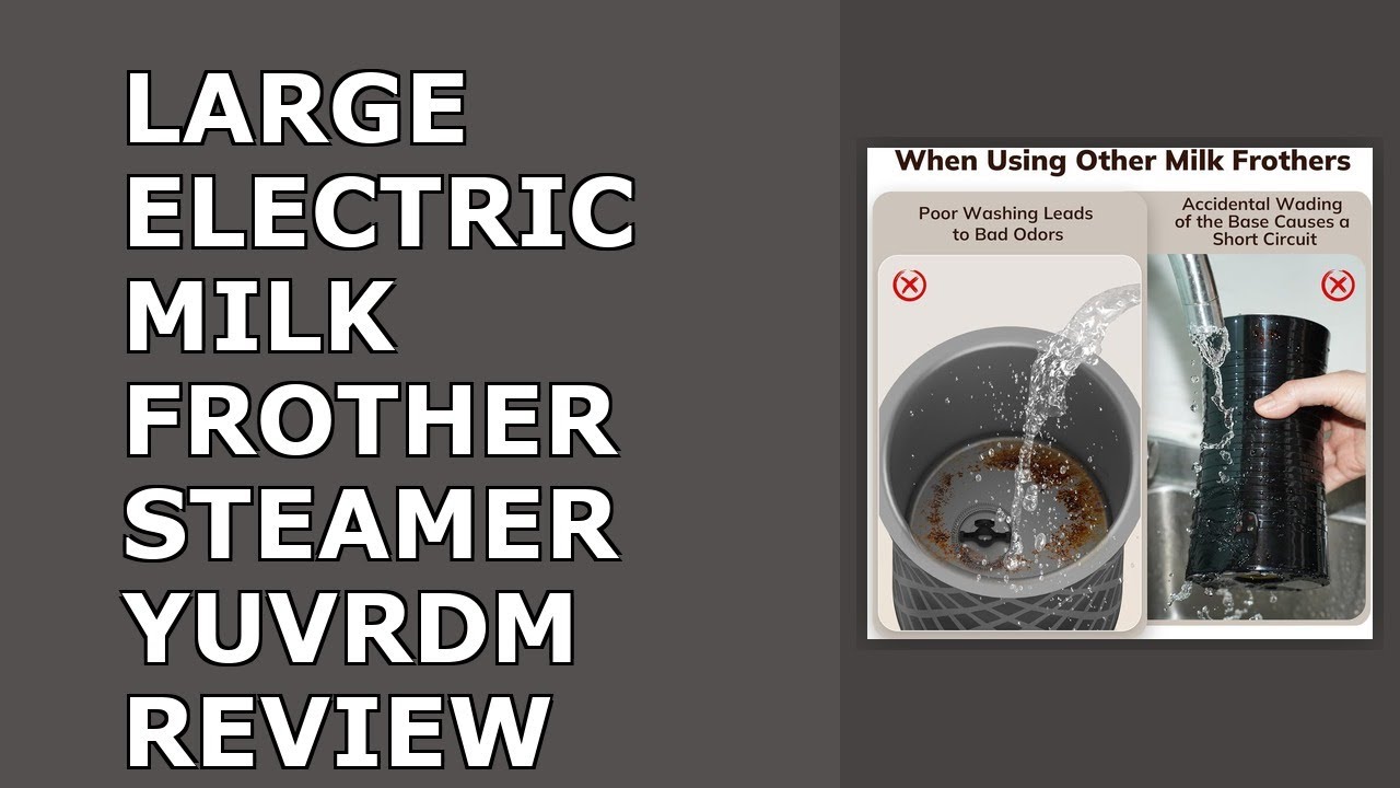 Large Electric Milk Frother and Steamer, 16.9oz/500ml Milk Steamer and Frother for Latte or Review