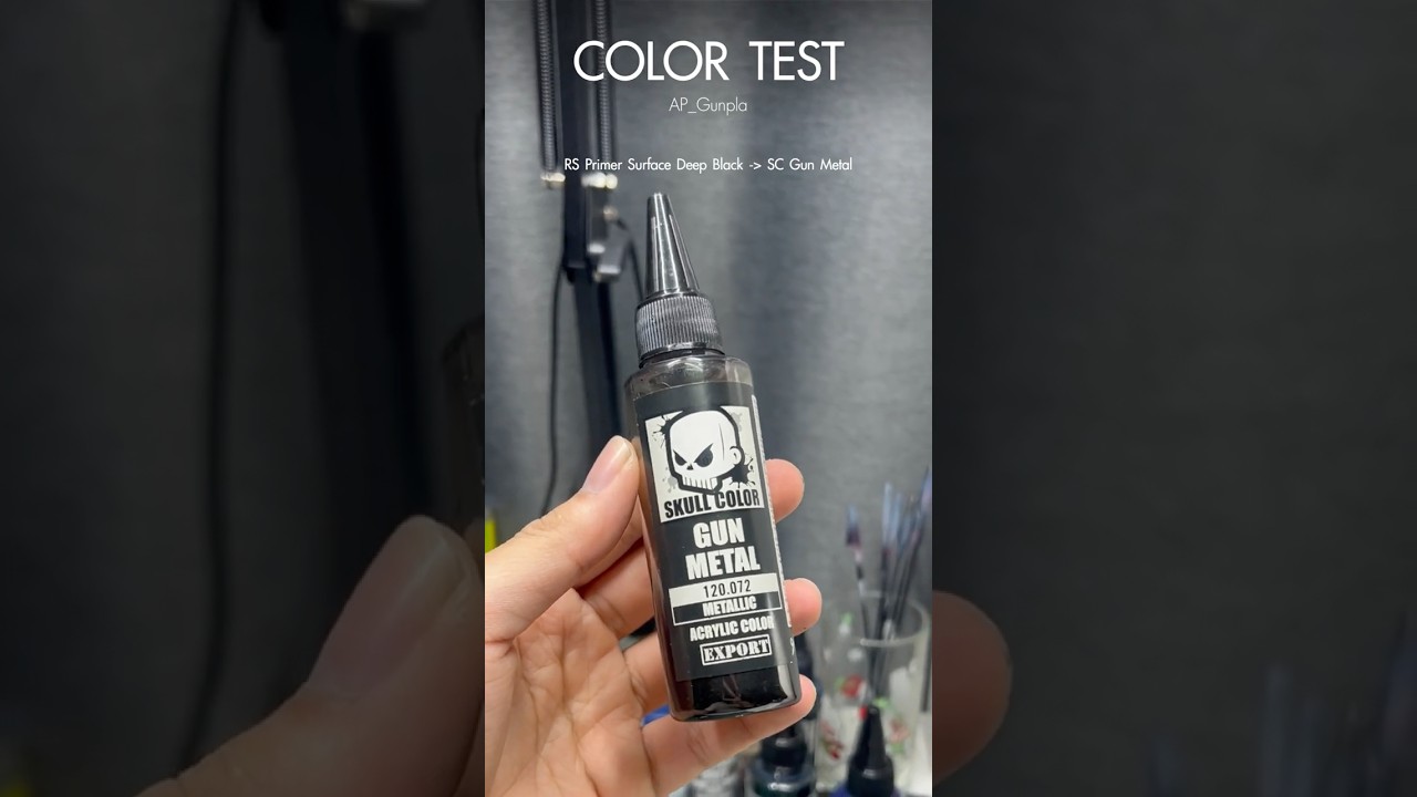 COLOR TEST : SC Gun Metal #gundam #airbrush #gunpla #bandai