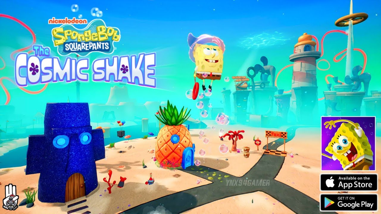 SpongeBob - The Cosmic Shake Mobile (All Bosses) Gameplay Android&Ios