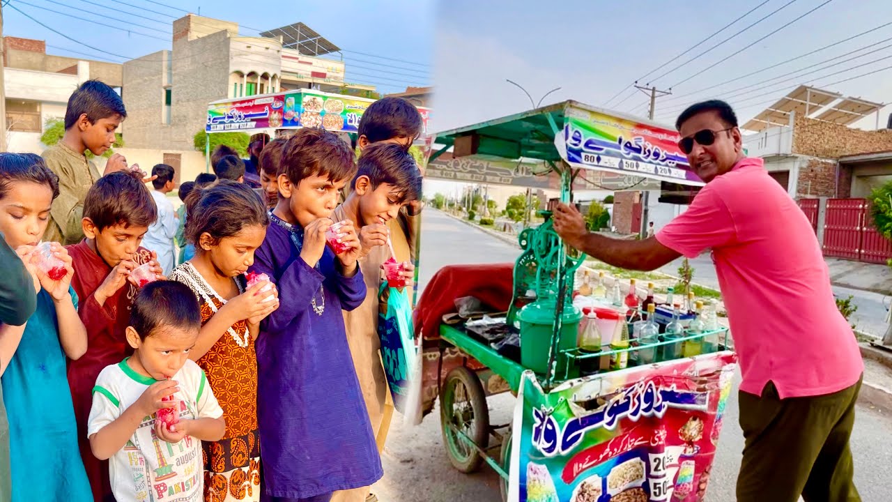 Garmi Mei Gola Ganda distribute kia/Bachay bahut khush huay