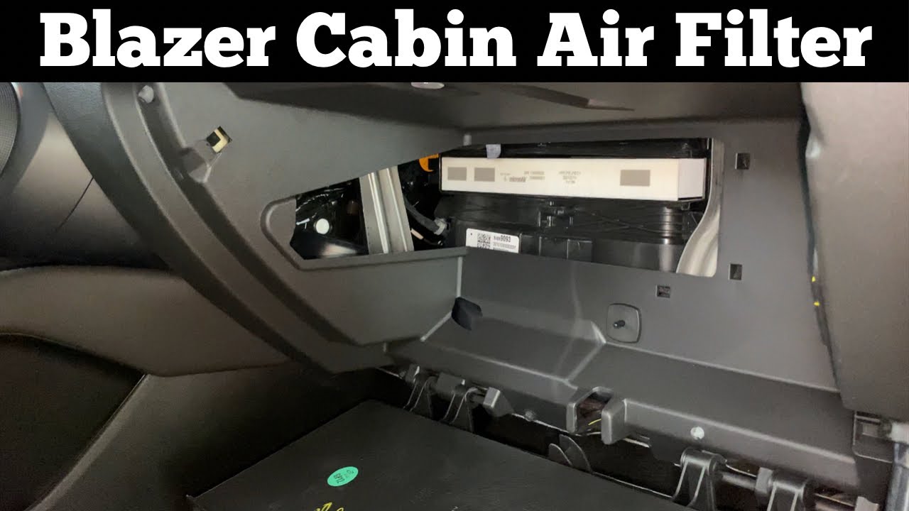 2019 - 2021 Chevy Blazer Cabin Air filter - How To Change Remove Replace - A/C AC Filter Location