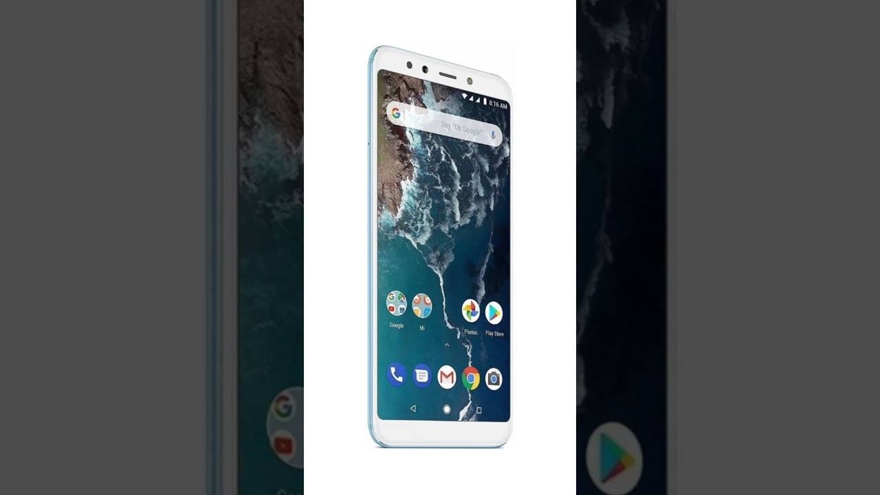 Mi A2 color Lake Blue and Redmi Y2 dark Grey