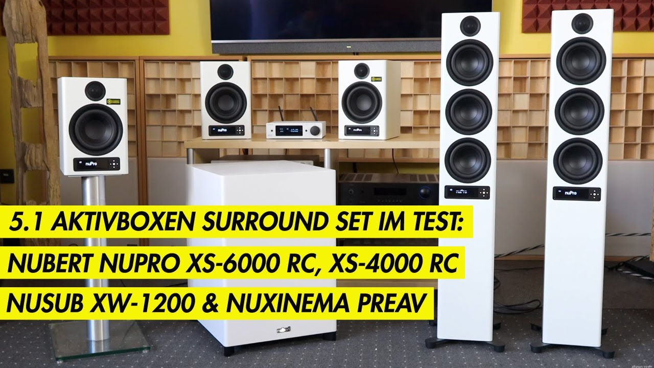 Test: Nubert nuPro XS-6000 RC, XS-4000 RC, nuSub XW-1200, nuXinema preAV - Kabelloses 5.1-Set