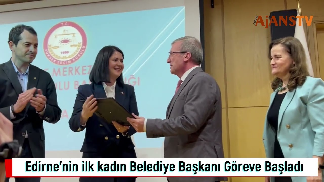 Edirne’nin ilk kadın Belediye Başkanı Filiz Gencan Akın  Göreve Başladı
