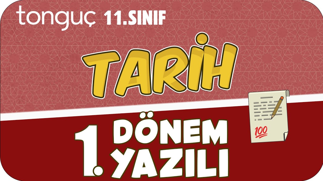 11.Sınıf Tarih 1.Dönem 1.Yazılıya Hazırlık 📑 #2026