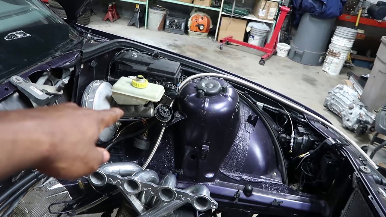 e36 M3 LS swap with long tube headers!