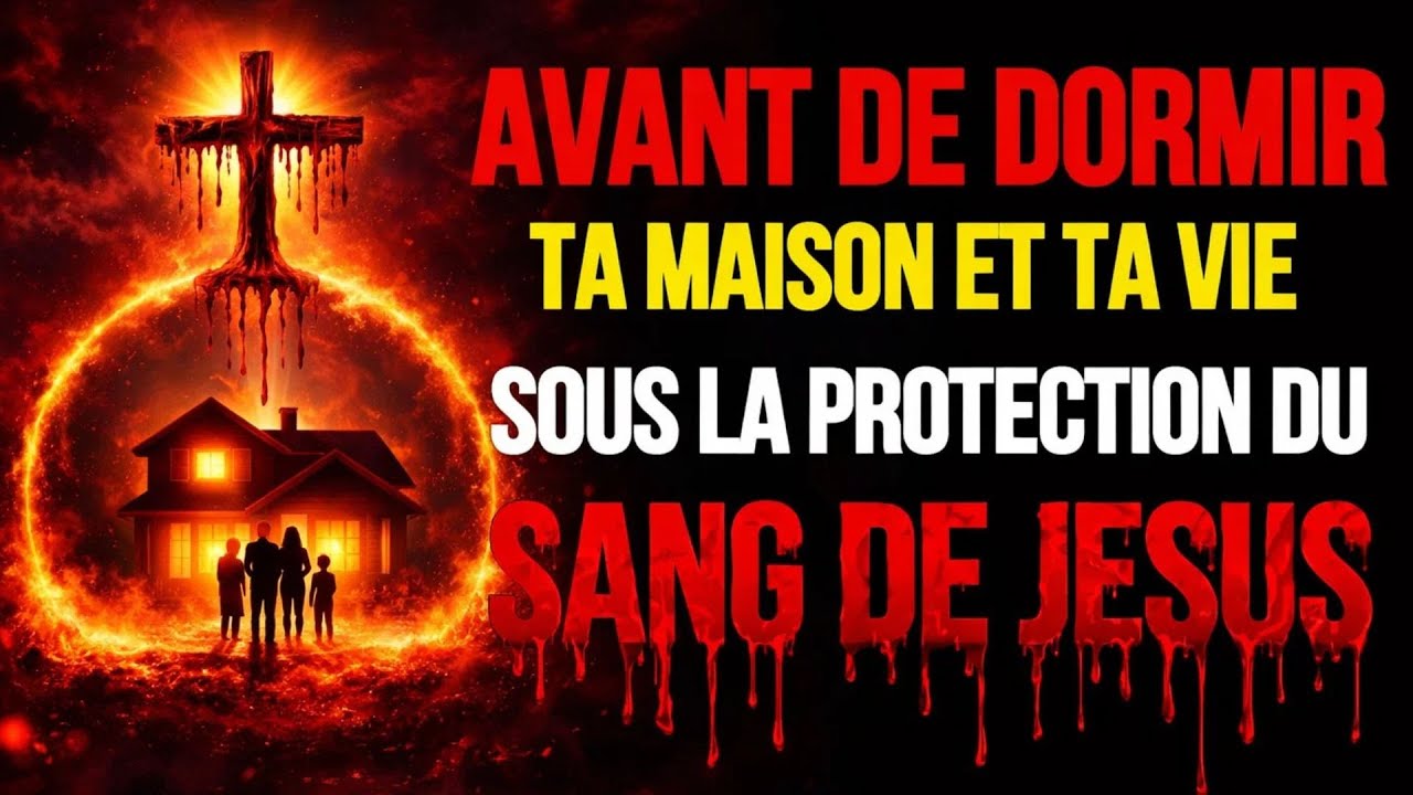 🔴 AVANT DE DORMIR : PLACE TA MAISON ET TA FAMILLE SOUS LA PROTECTION DU SANG DE JÉSUS 🩸🌙