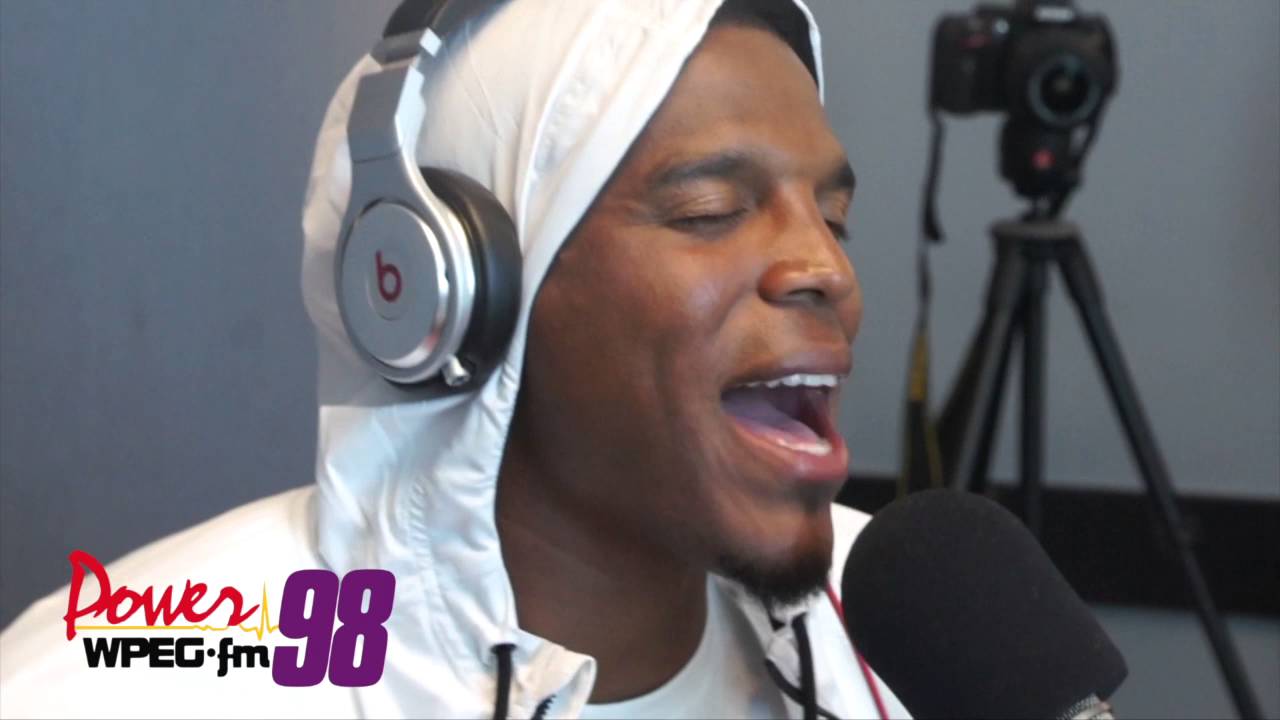Cam Newton Sings & Freestyles To Usher's 