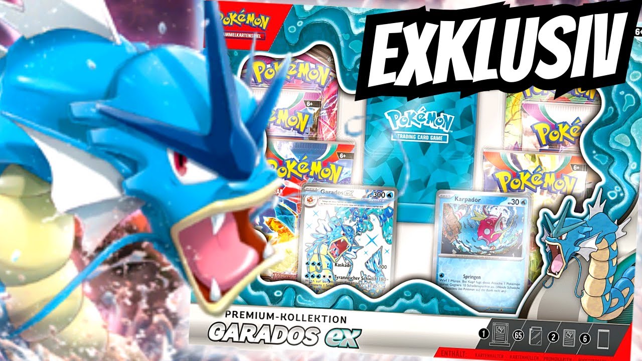 RIESEN PLATSCHER? 🌊 *EXKLUSIVE* Garados ex Premium Kollektion Pokémon TCG OPENING