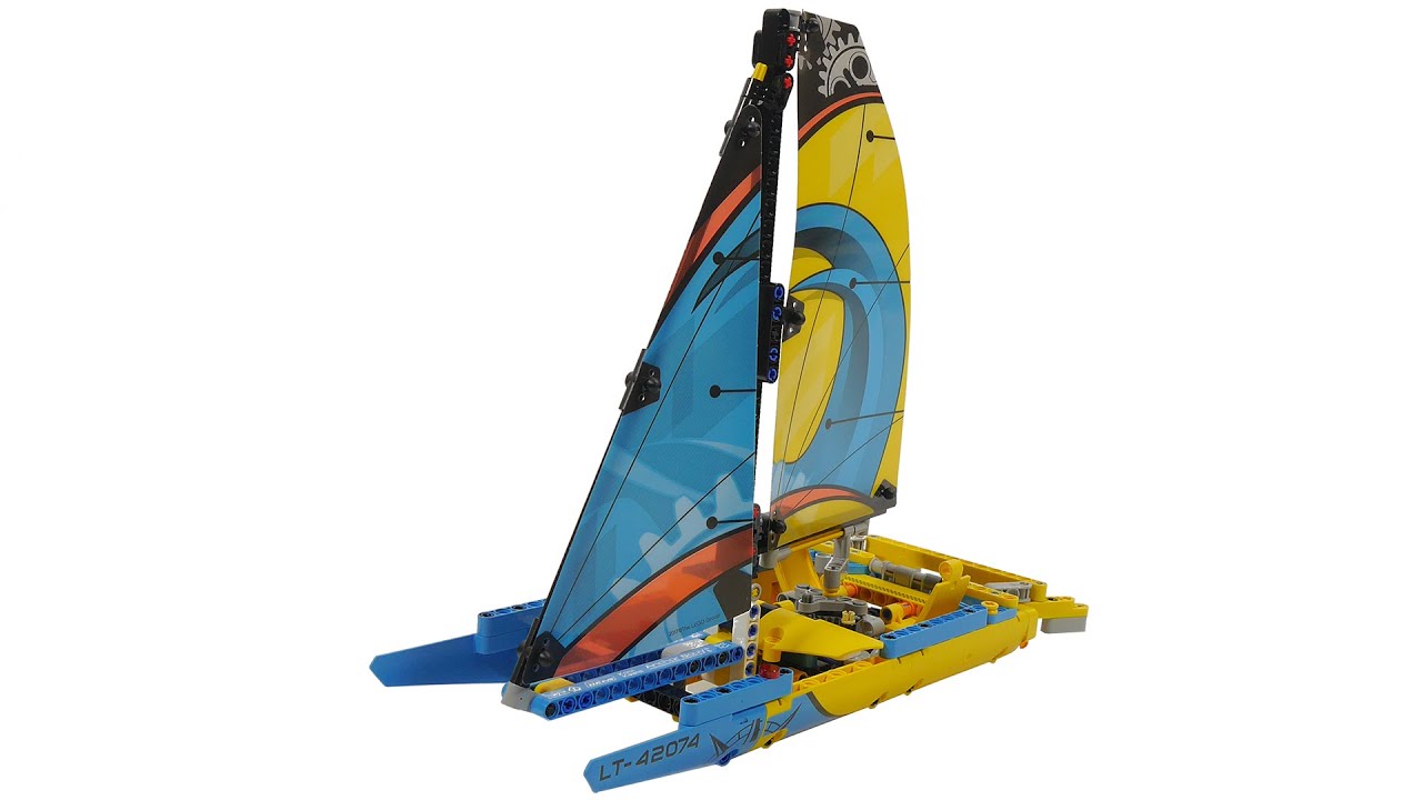 lego technic 42074 2 in 1 racing yacht b modell catamaran