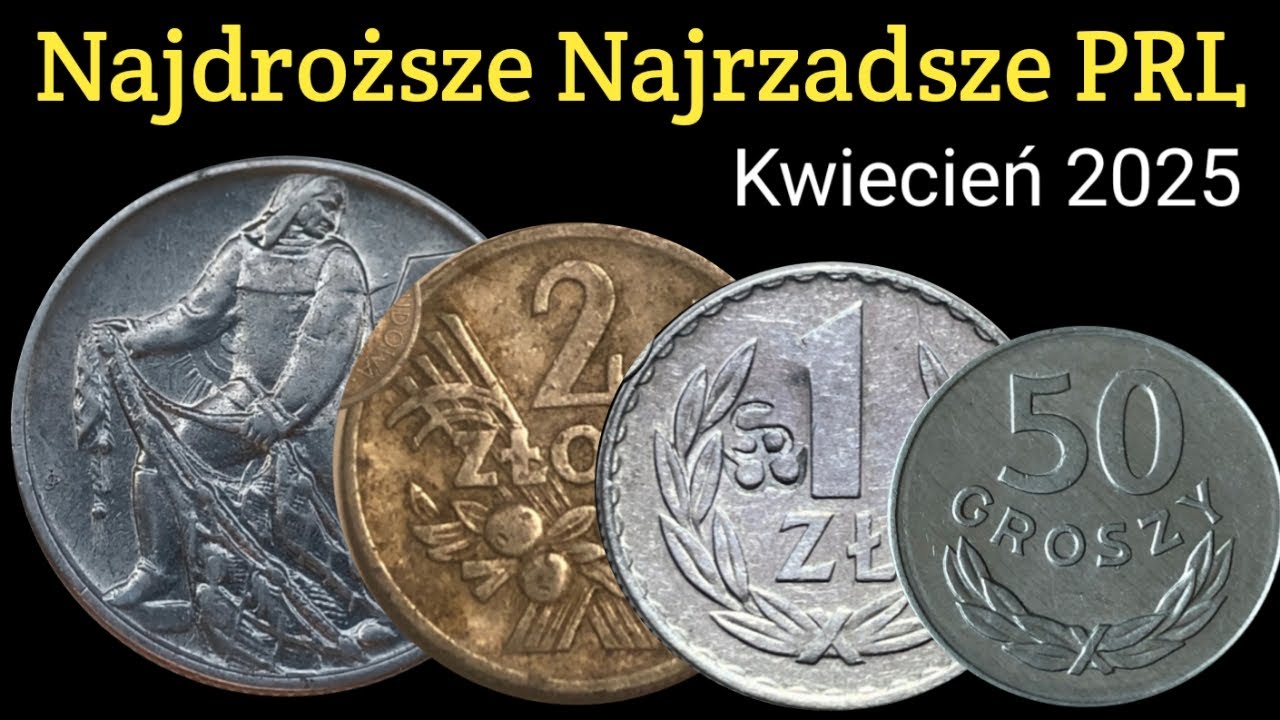 Najdroższe i najrzadsze monety PRL-u wiosna 2025 część 1. 