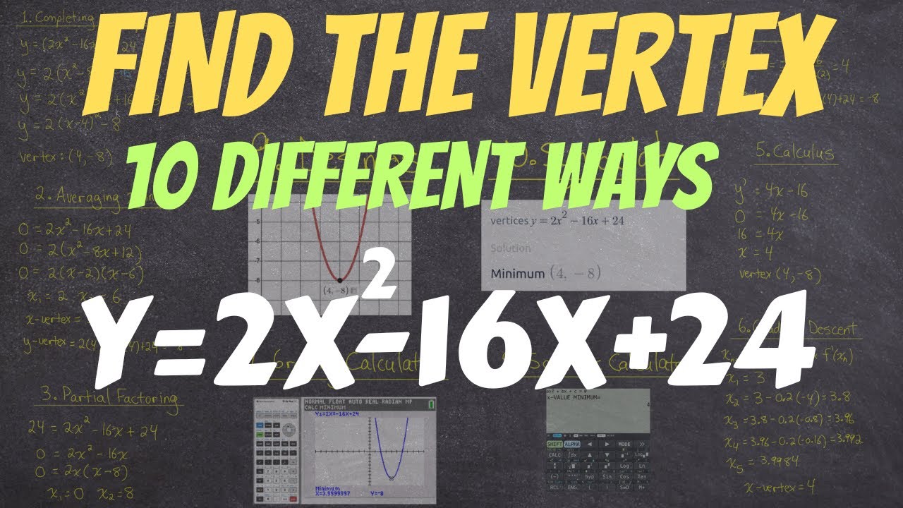 10 Different Ways to Find the VERTEX | jensenmath.ca