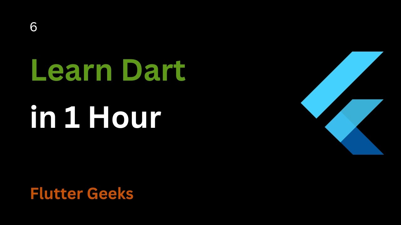Learn Dart for flutter in 1 Hour. Dart Tutorial for beginners 2026.