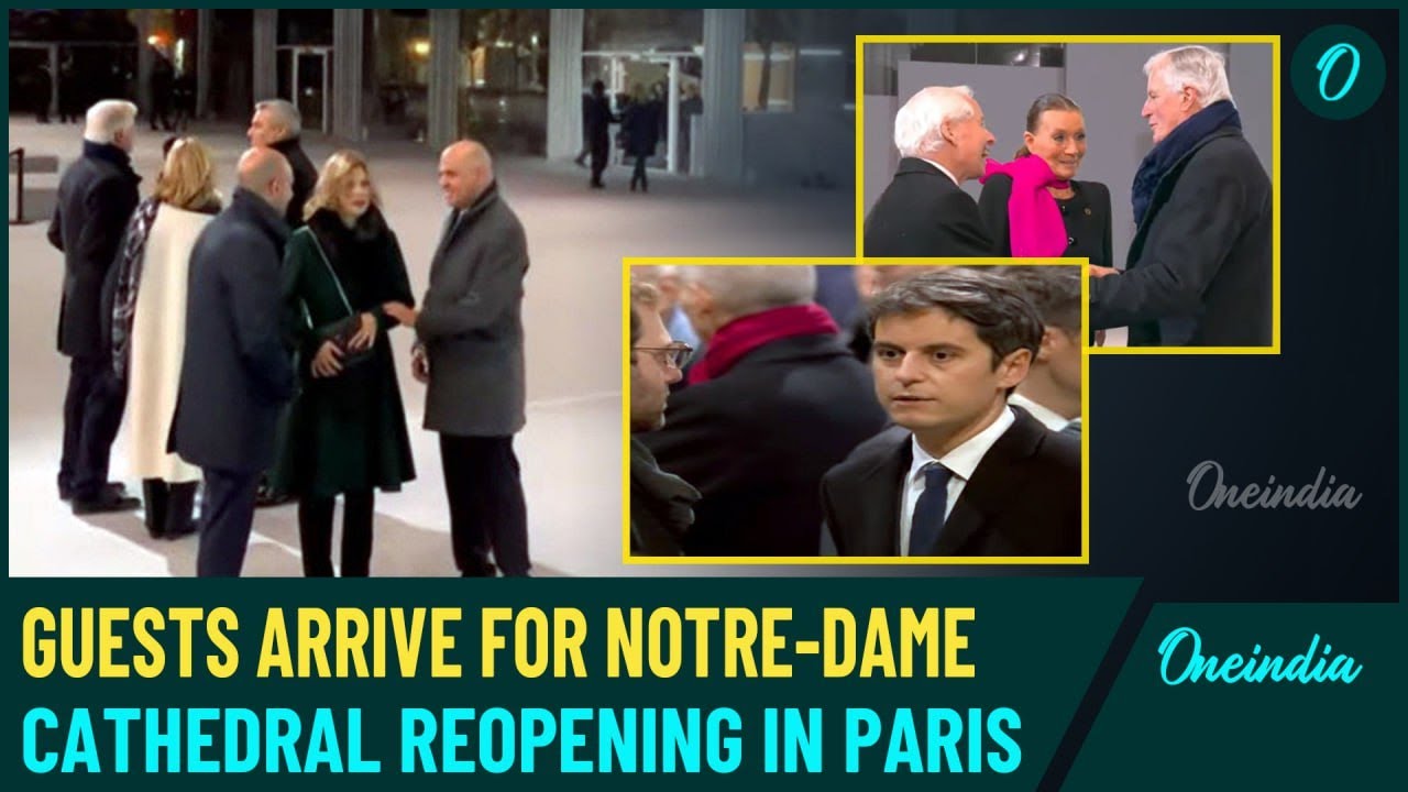 Notre-Dame Cathedral Reopening LIVE: Elon Musk And More...Guests from Across Globe Arrive In Paris