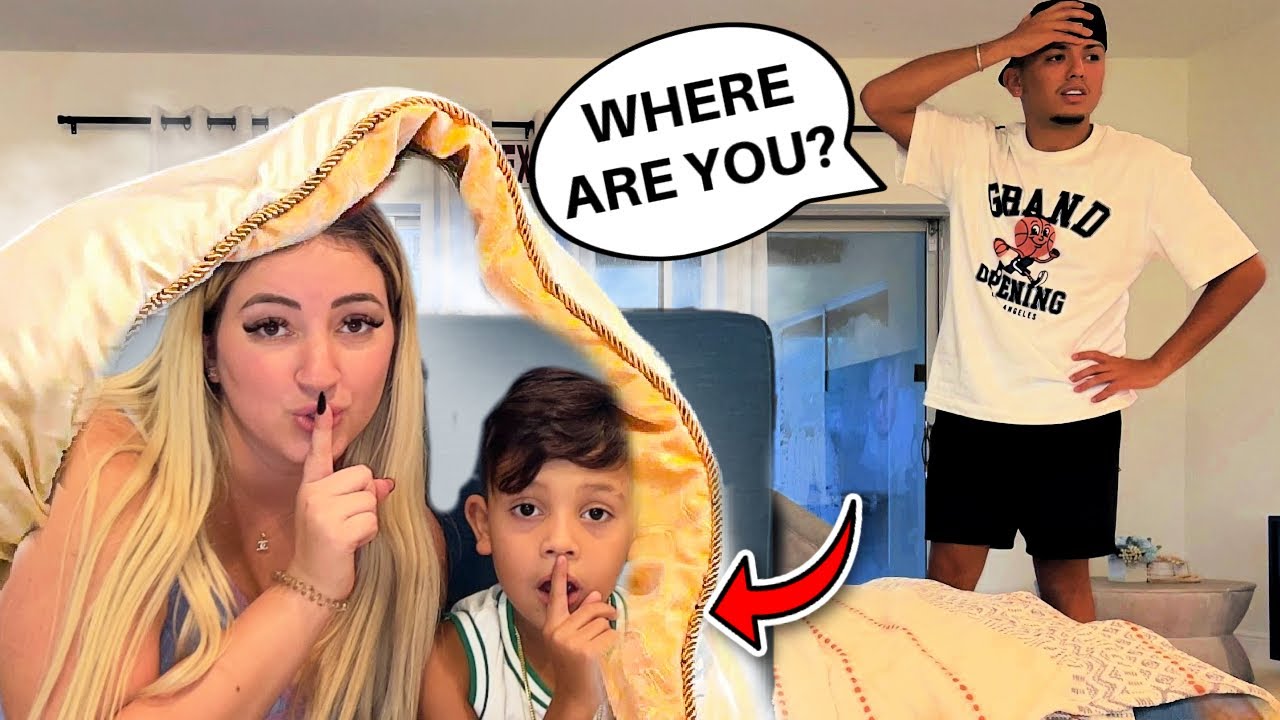 HIDING From MY FAMILY For 24 HOURS!! *they were so scared*