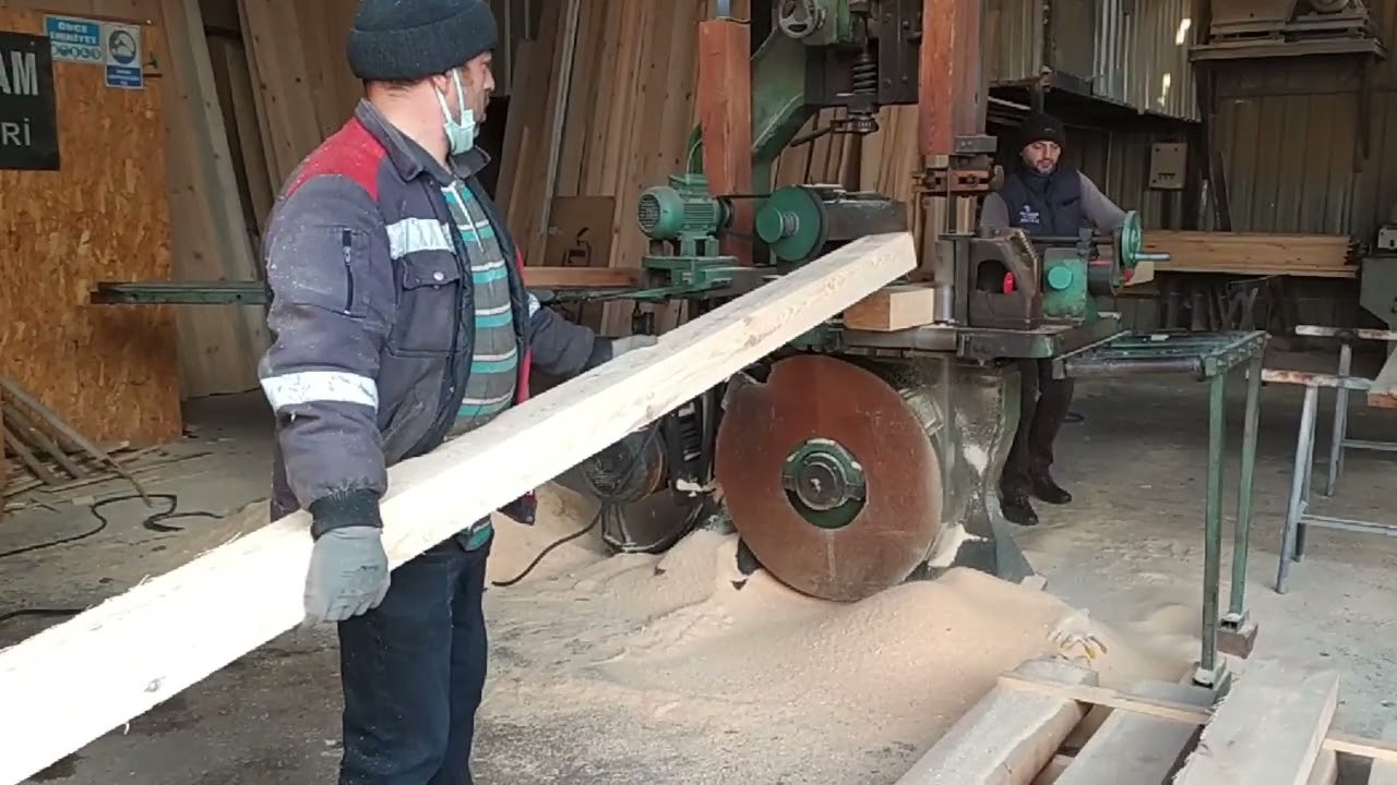 KERESTE KESİMİ / timber cutting / sawmill machines