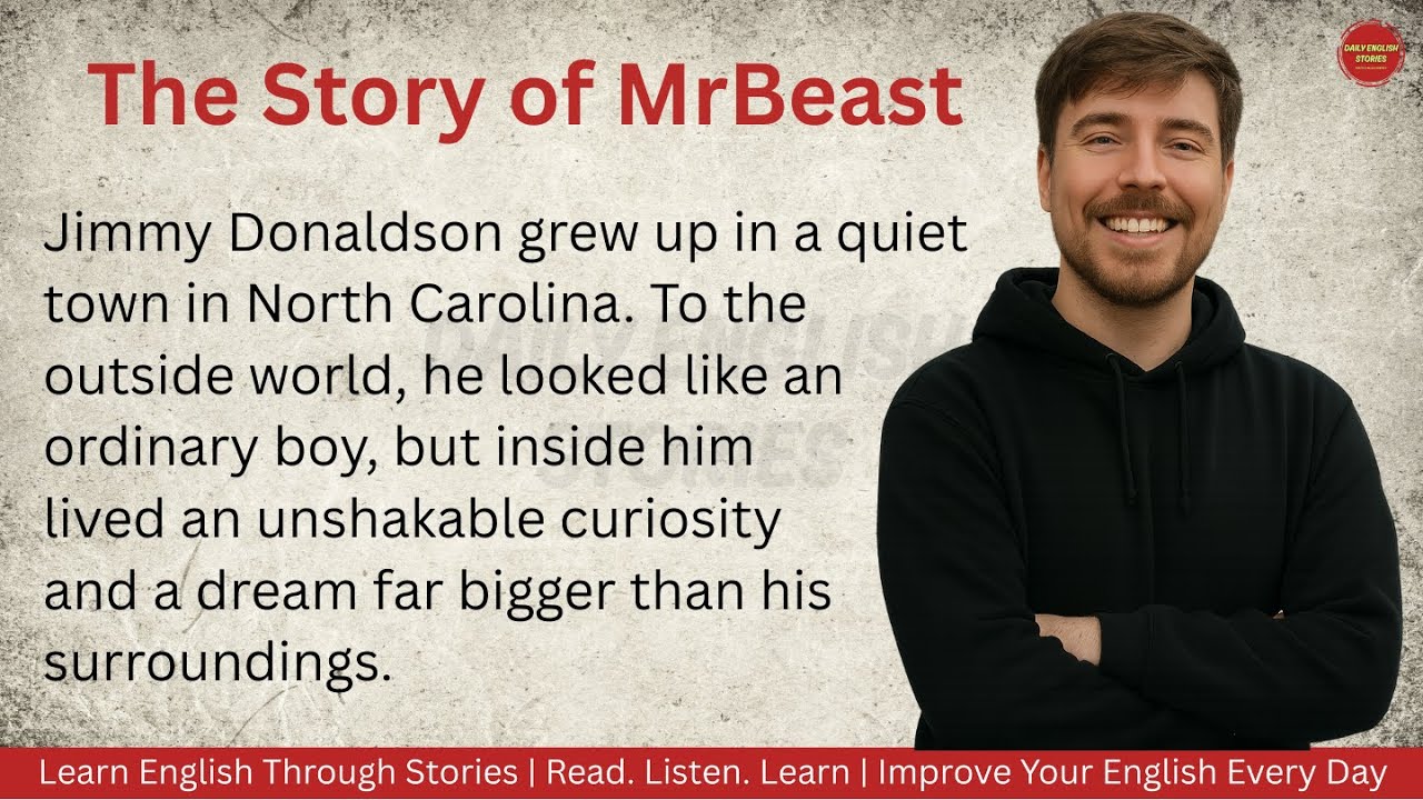 How MrBeast Turned Failure Into Fame | A Powerful Story That Will Inspire You |Daily English Stories
