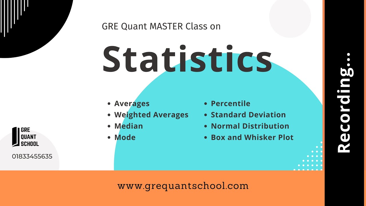 GRE Quant School:  Statistics - Master Class || Must Watch ||  এক  Video-তেই পুরো Statistics !!!
