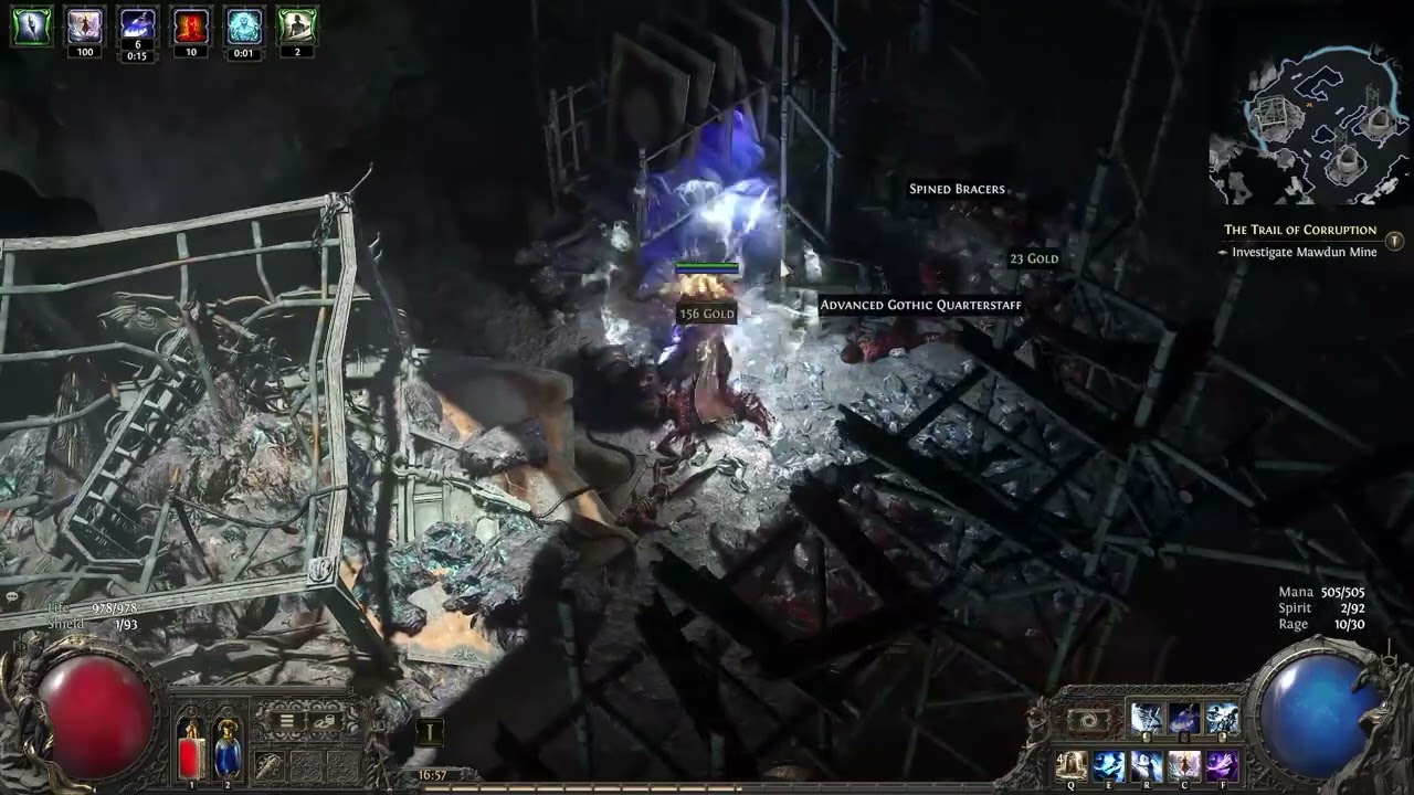 Monk skill Flicker Strike with unique Redflare Conduit body armor | Path of Exile 2