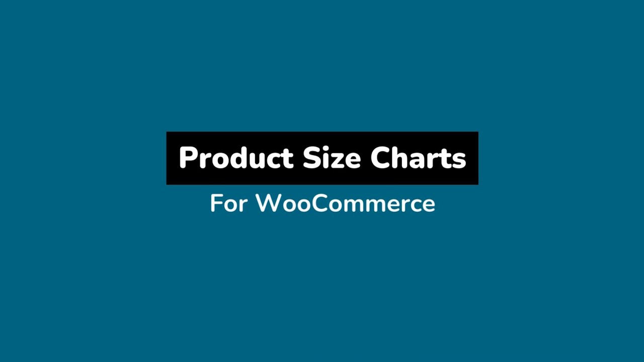 Product Size Chart for WooCommerce