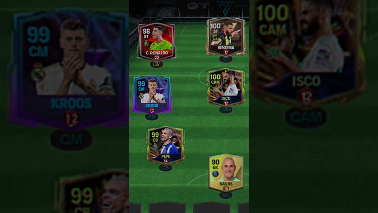 Real Madrid NEW ERA Vs OLD ERA🤝EA FC MOBILE Squad build up #eafcmobile #fifamobile #football #gaming