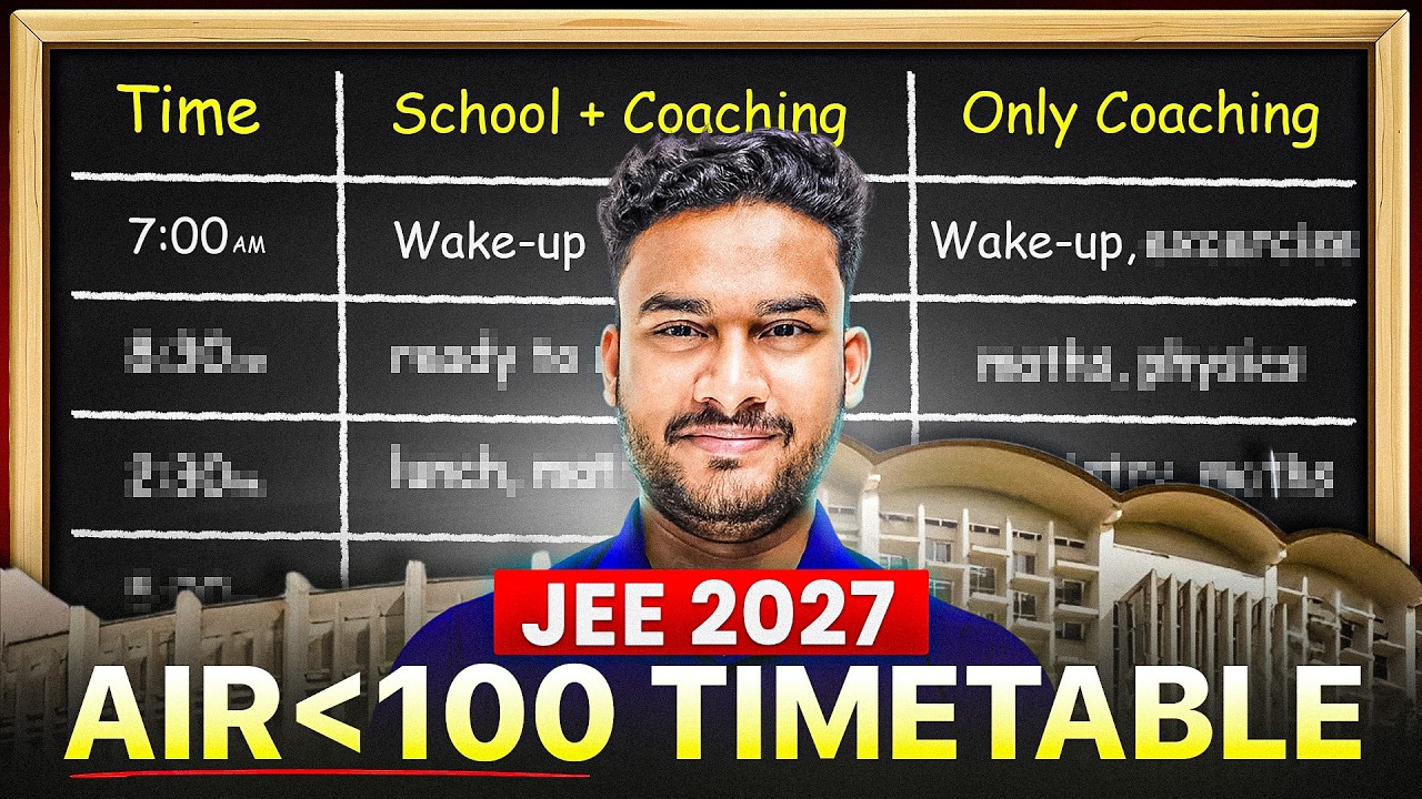 JEE 2027: Follow This Timetable to Make Your BIGGEST Comeback!