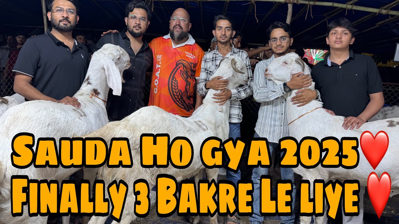 Finally Sauda ho gya Part-ll 😍| Yuvan Agro❤️ Qurbani k Bakre Le liye ❤️ #jamamasjid #mandi #soda