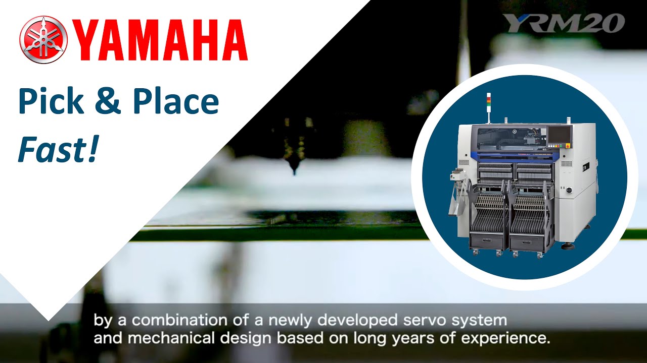 Up to 115.000 CPH | YAMAHA YRM20 P&P offers fast SMD placement with various mounting heads & feeders