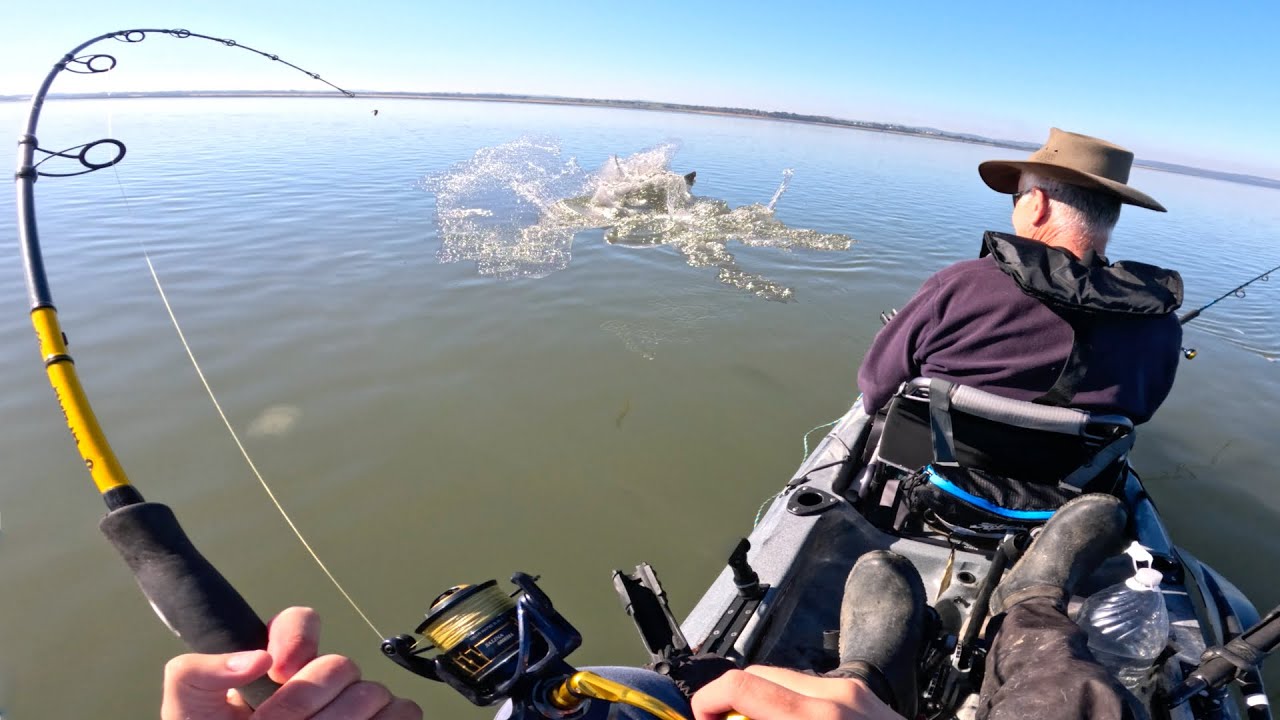 Kayak Fishing for MONSTERS with my Dad!!