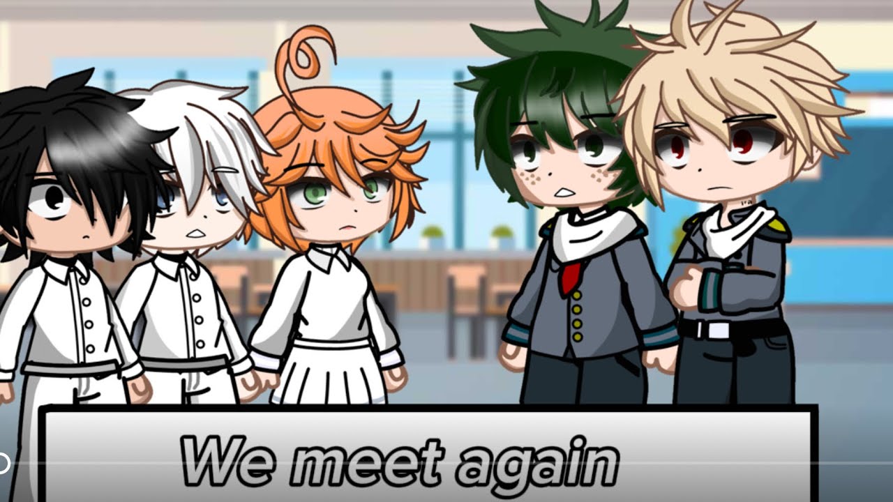 We meet again//gacha club// deku as ray and Bakugo as norman-first video-￼