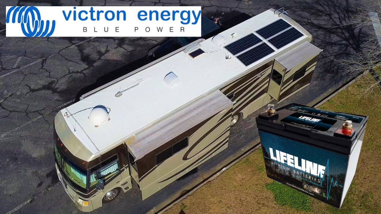 Solar Install on Class A RV - 840 Watts, Lifeline Lithium, Victron, Newpowa