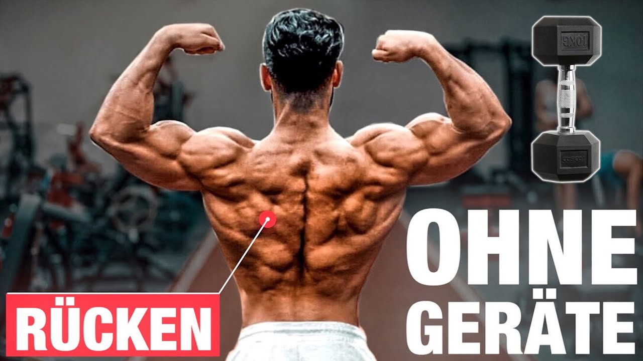 Die 5 BESTEN Rücken Kurzhantel Übungen (MUSST DU MACHEN!)  | Workout Zuhause