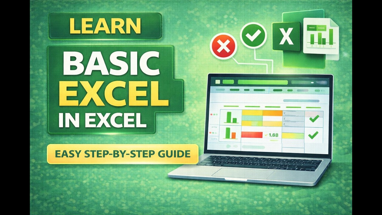 Basic Excel Tutorial for Beginners | Complete Step-by-Step Guide