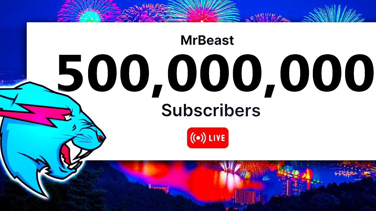 MrBeast 500 Million Subscribers LIVE Countdown!