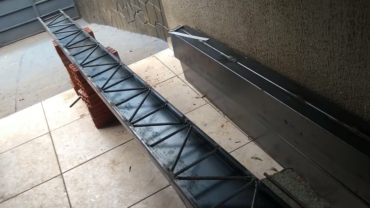 Treliça perfil 200/70 fazendo minha área de laser vídeo 01