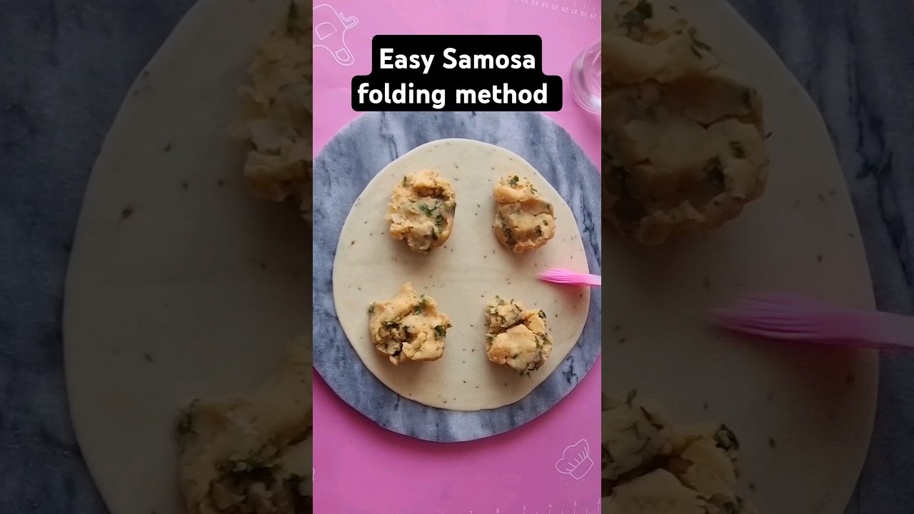 Easy and quick Samosa folding method 👌#viral#trending#food#vegan