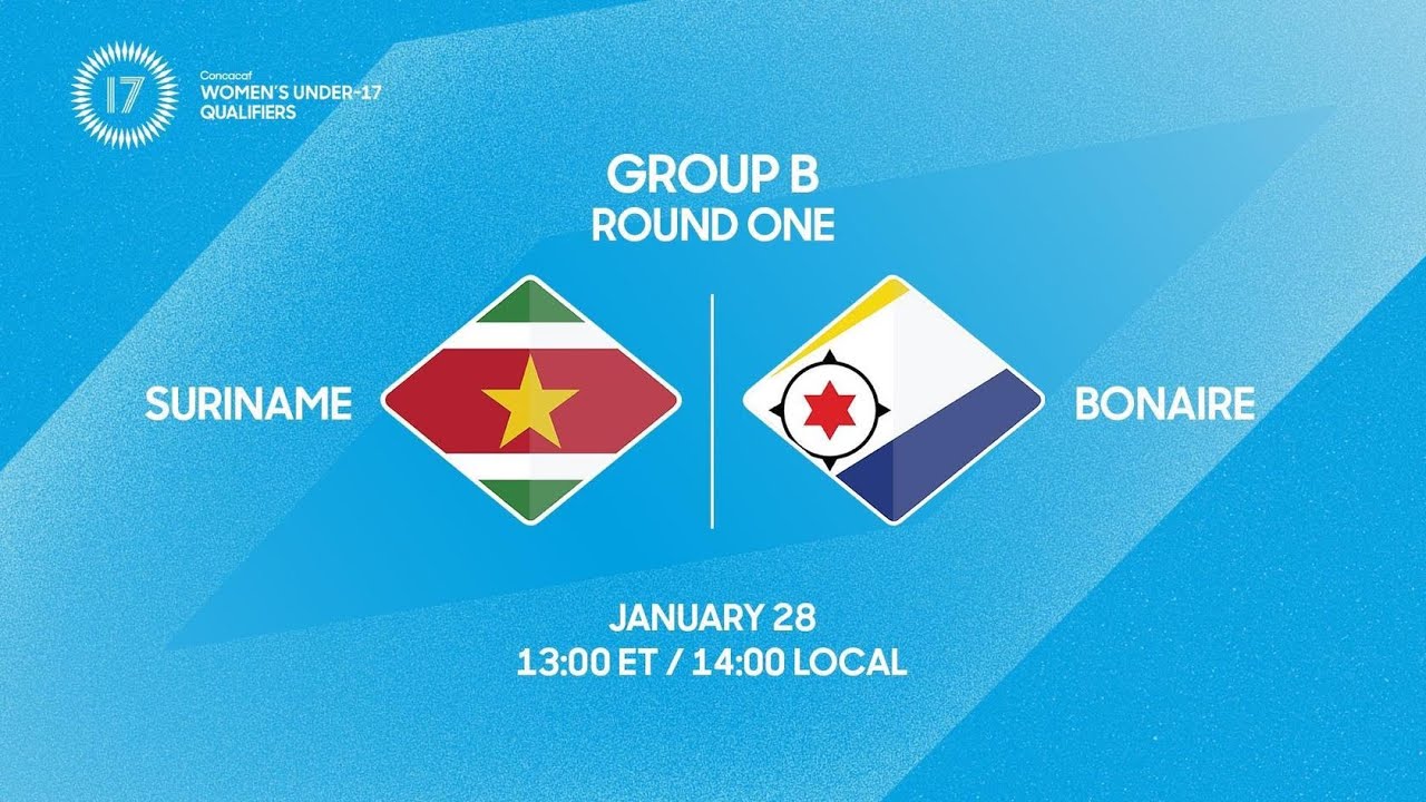 Suriname vs Bonaire | 2026 Concacaf Women’s Under-17 Qualifiers