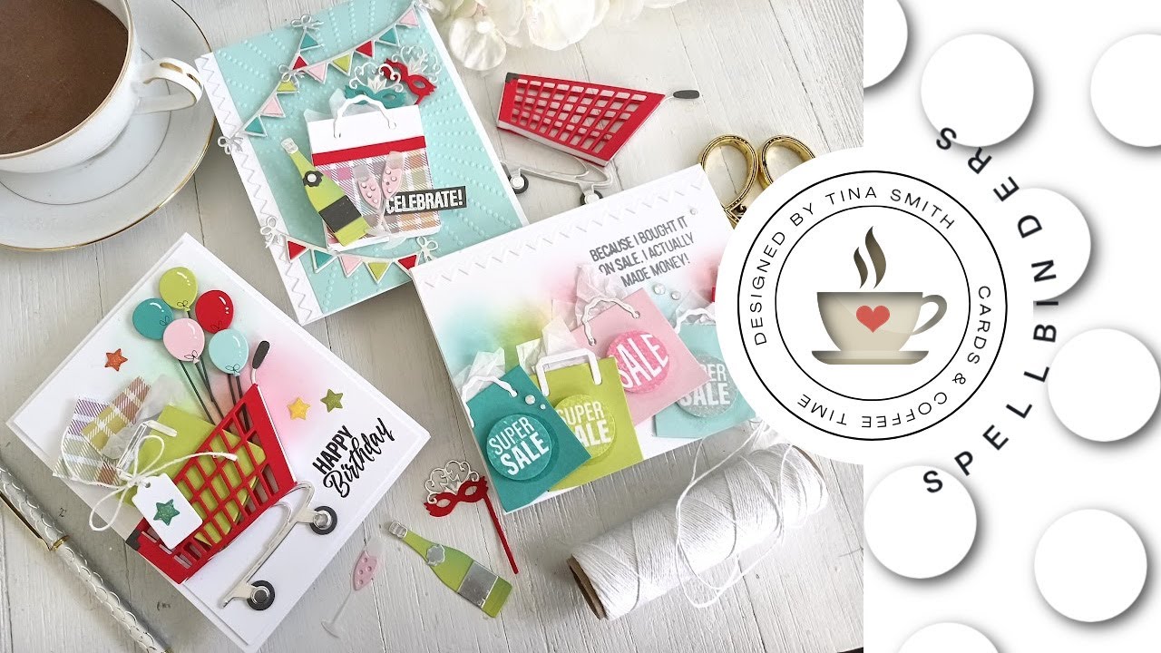 Spellbinders | Коллекция &laquo;Добавить в корзину&raquo; от Бекки Робертс | Открытки своими руками от Тины Смит