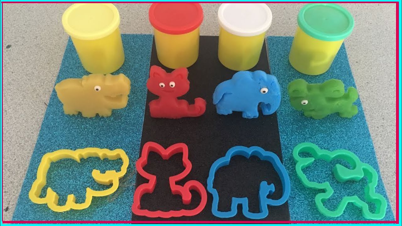 Aprende Numeros y Colores con 4 Animales de Plastilina | NiniLandia