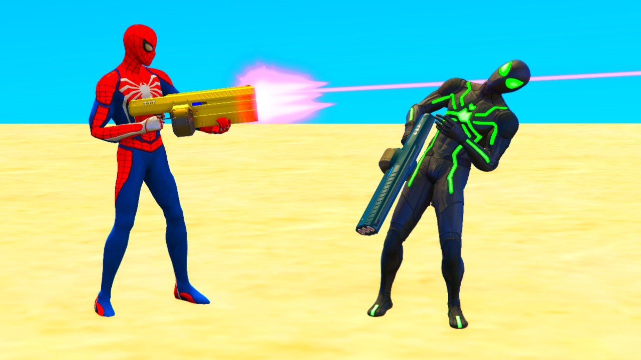 GTA 5 Spiderman vs Minion Adventures - Spiderman vs Superheroes Extreme Jump/Fall Fun Ragdoll Ep #30