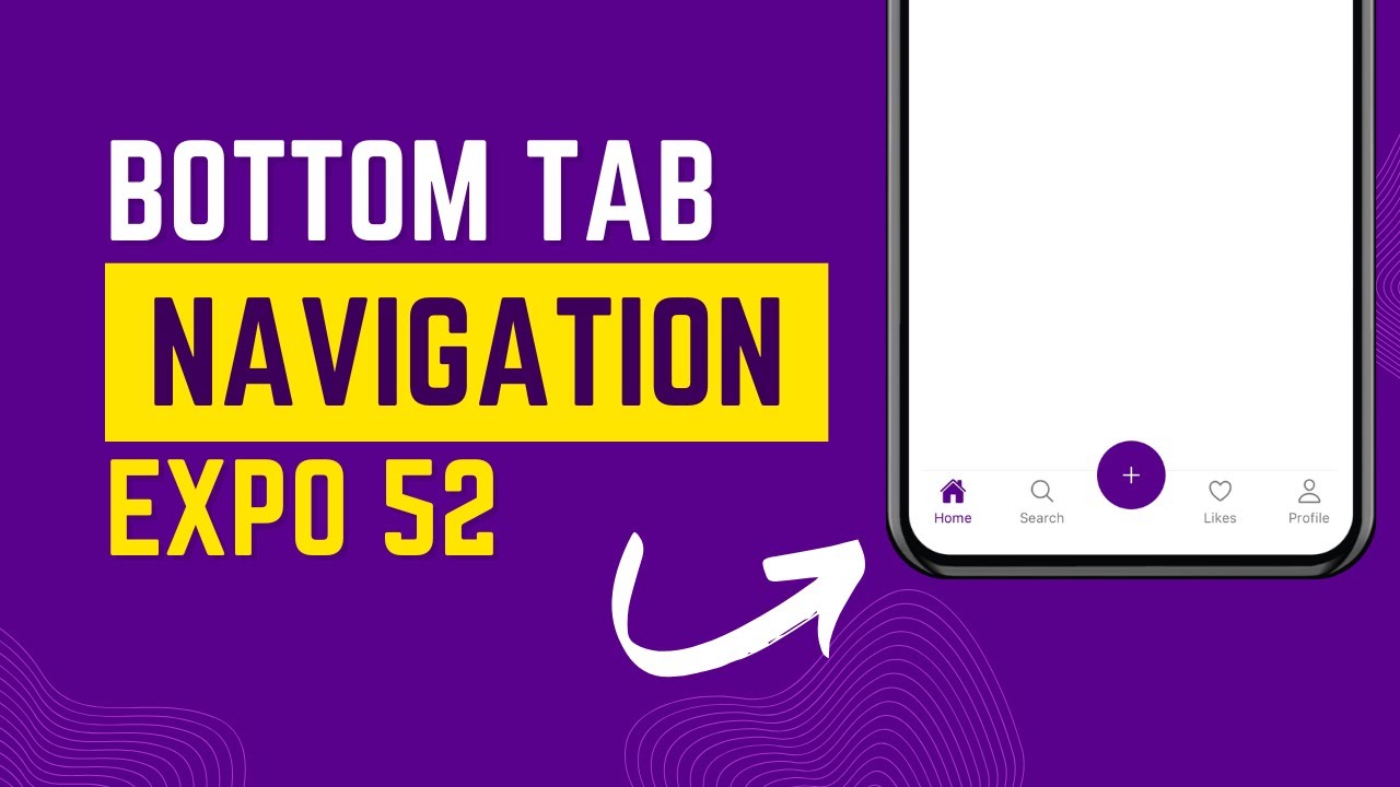 How To Create Bottom Tab Navigation Bar in React Native | Expo 52