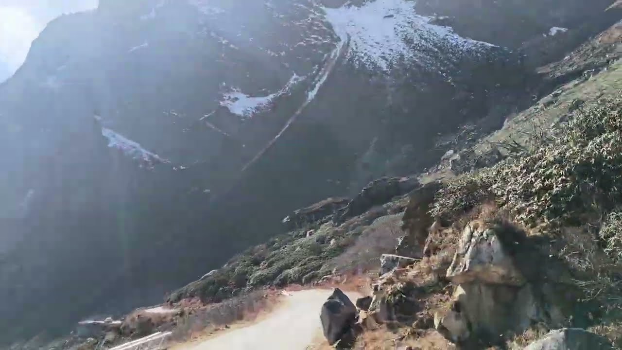 Northshikkim zeropoint to lachung by bike 2026 january...........#zeropoint #bikeride 