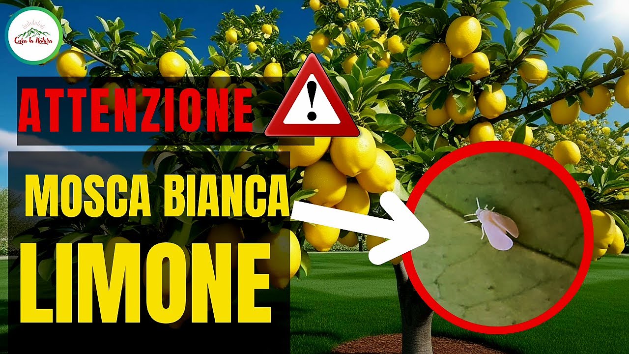 Mosca Bianca del Limone - Come Elimanarla o prevenirla - PROTEGGE ANCHE DALLA MINATRICE SERPENTINA