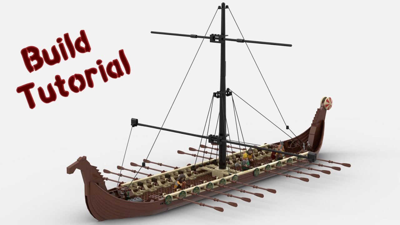 Lego Drakkar Viking Ship BUILD TUTORIAL