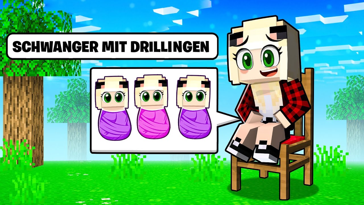ICH BIN SCHWANGER mit DRILLINGEN IN MINECRAFT! 👶🏼