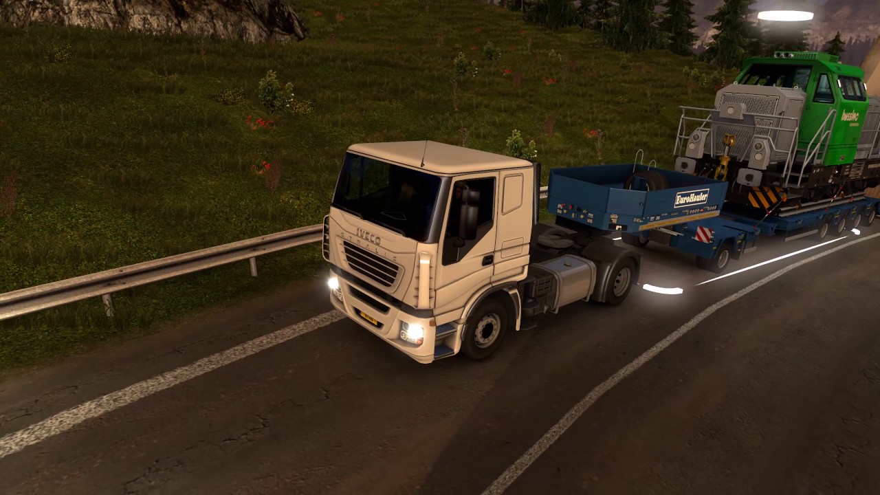 Euro Truck Simulator 2 - Iveco Stralis 310hp vs 61t locomotive