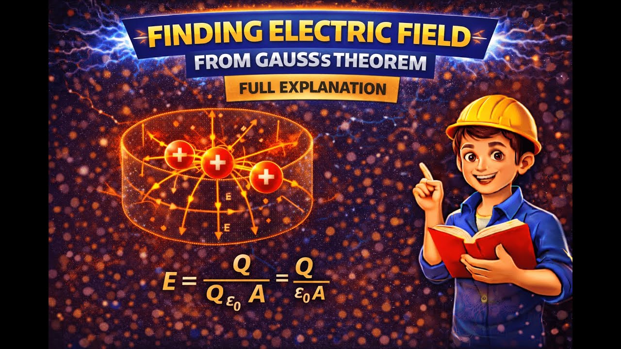 Finding Electric Field Using Gauss’s Theorem || Gauss’s Law Applications | Find Electric Field