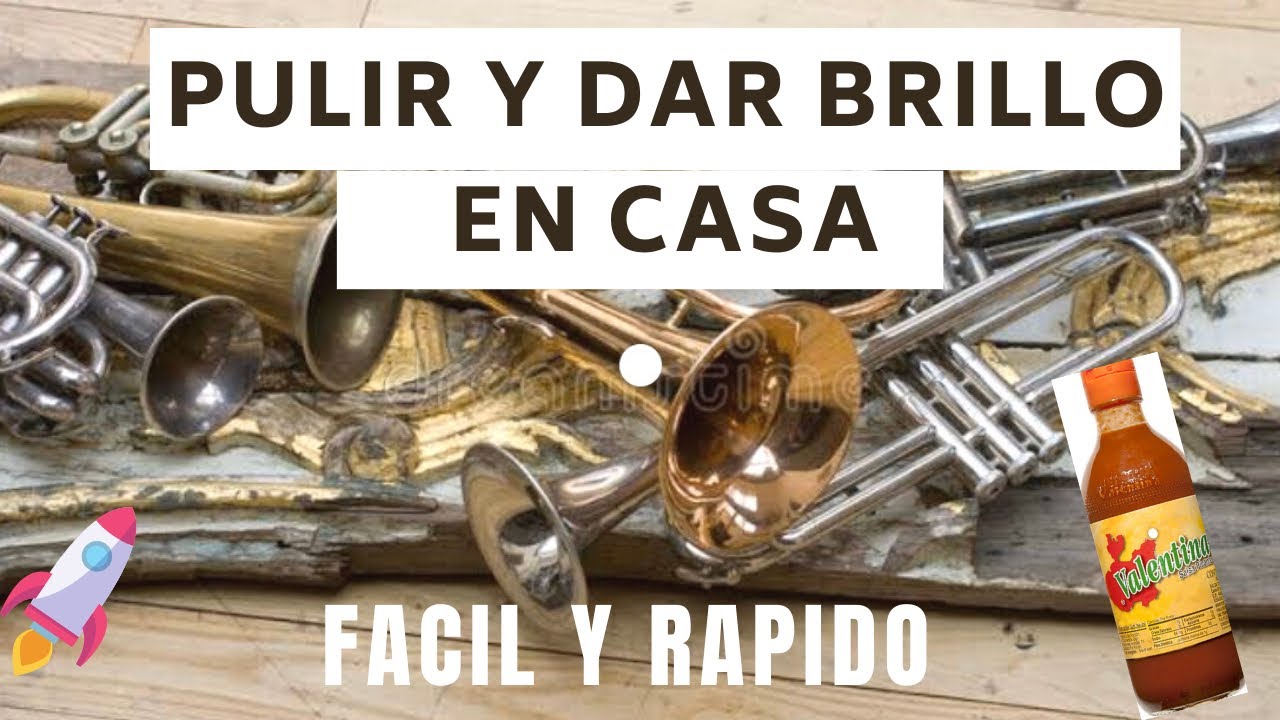 Como PULIR y dar BRILLO 🌠 a INSTRUMENTOS de metal Trompetas, tubas, trombones y más (FÁCIL ✅) 2023