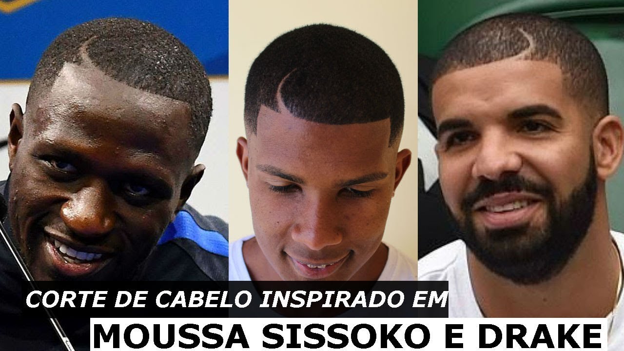 Corte de Cabelo com Pigmentação Inspirado no Jogador de Futebol Moussa Sissoko e no Rapper Drake