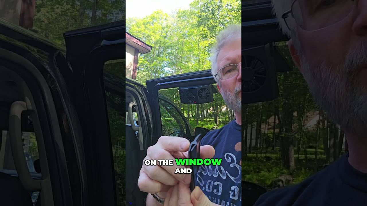 Solar Power Car Fan, Window Fans Auto Ventilation Cooling Portable Solar Powered Exhaust